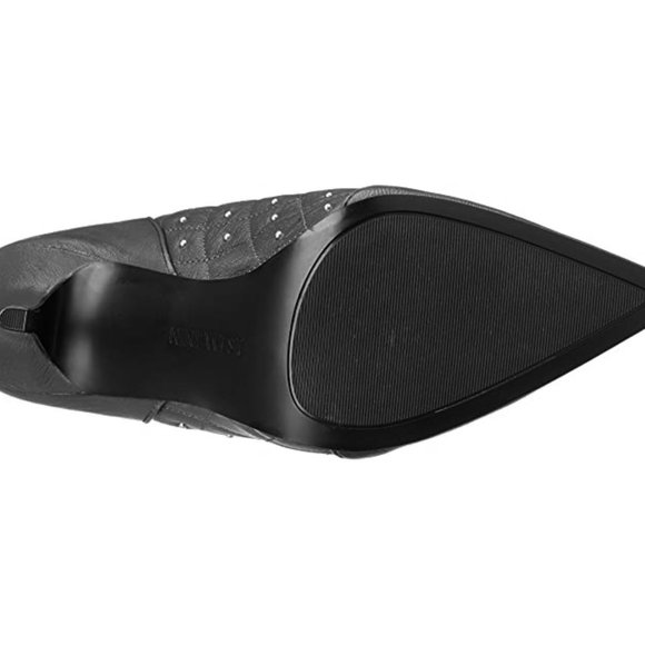 Nine West Black Studded Heeled Boots - Picture 9 of 9